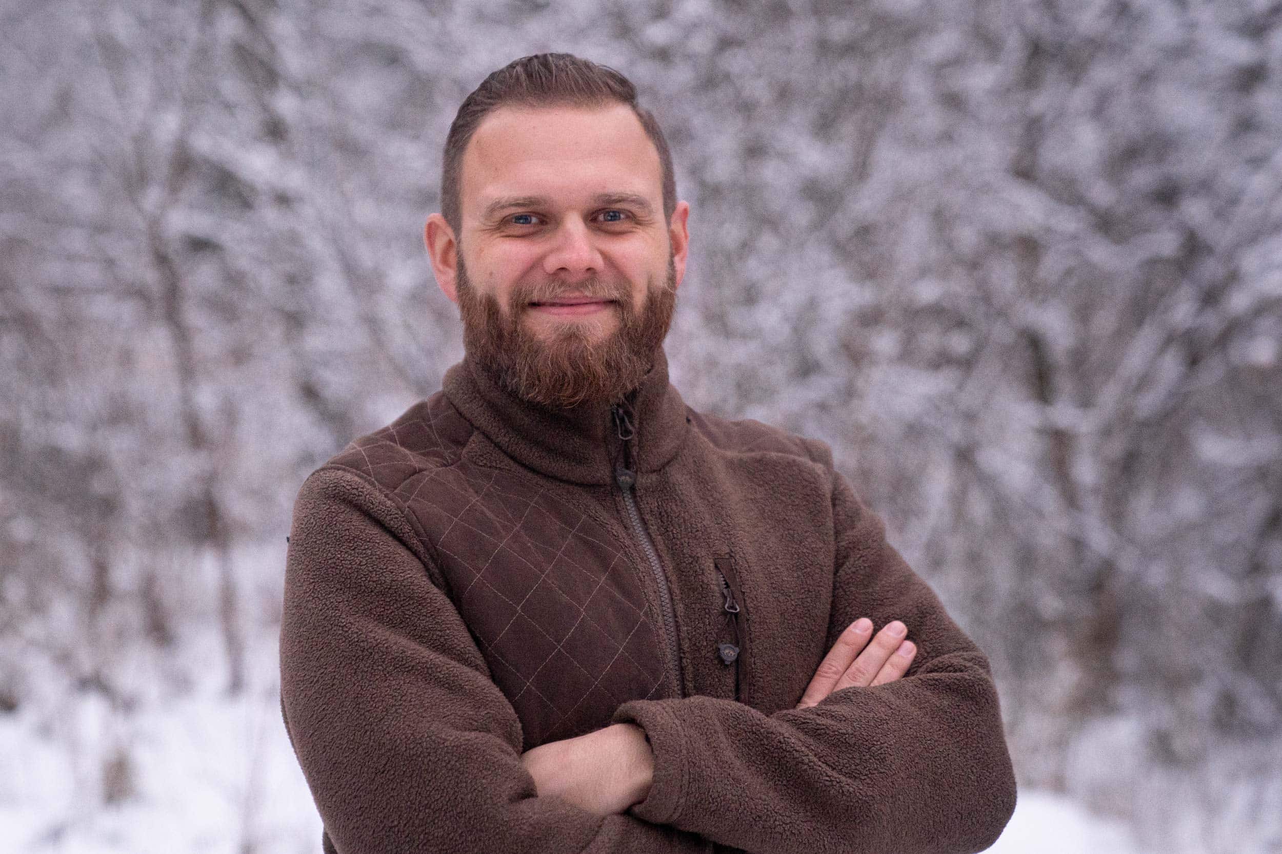 Portrait von Christopher Stoll der Gründer der Jägerschmiede
