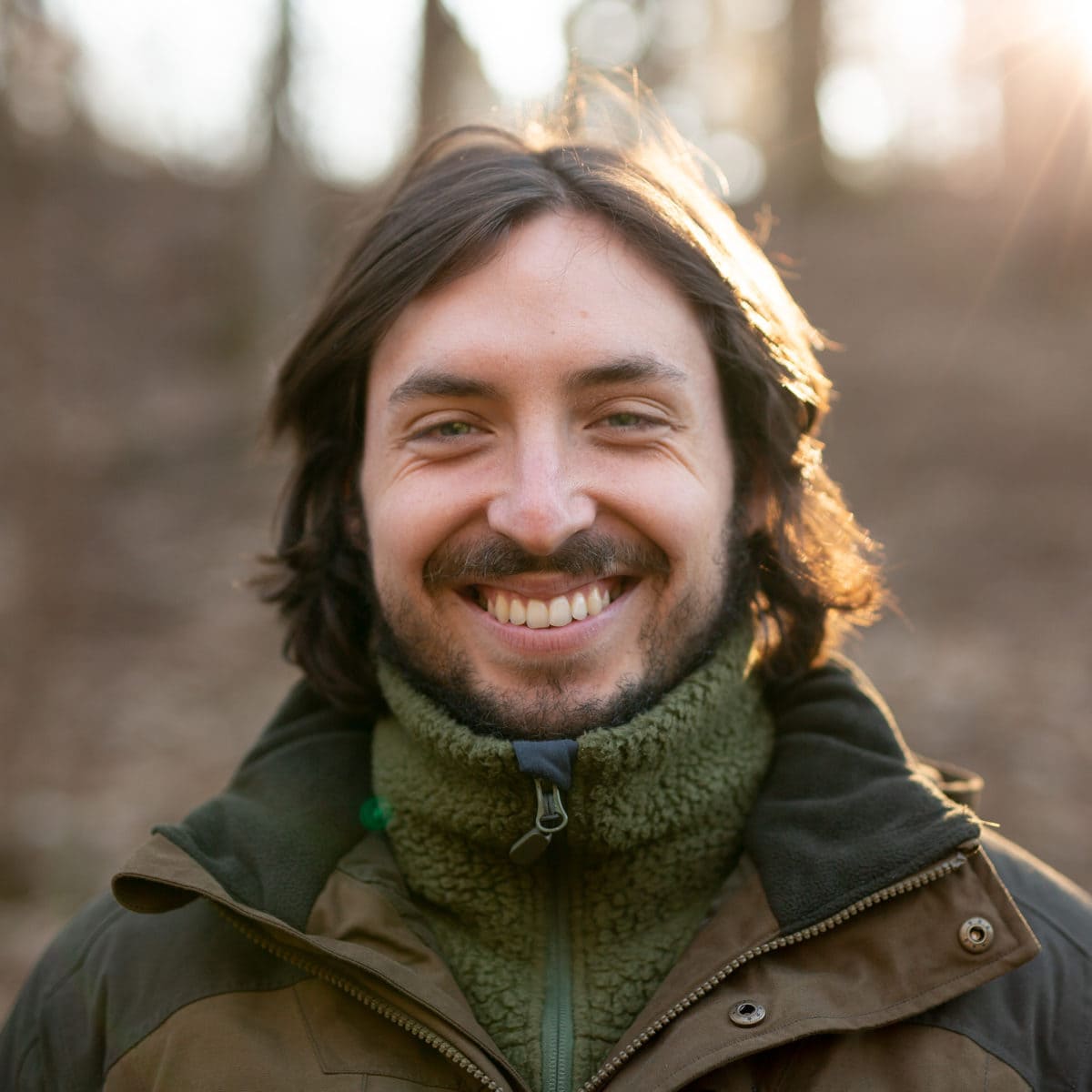 Portrait von Teilnehmer aus Jagdausbildung.