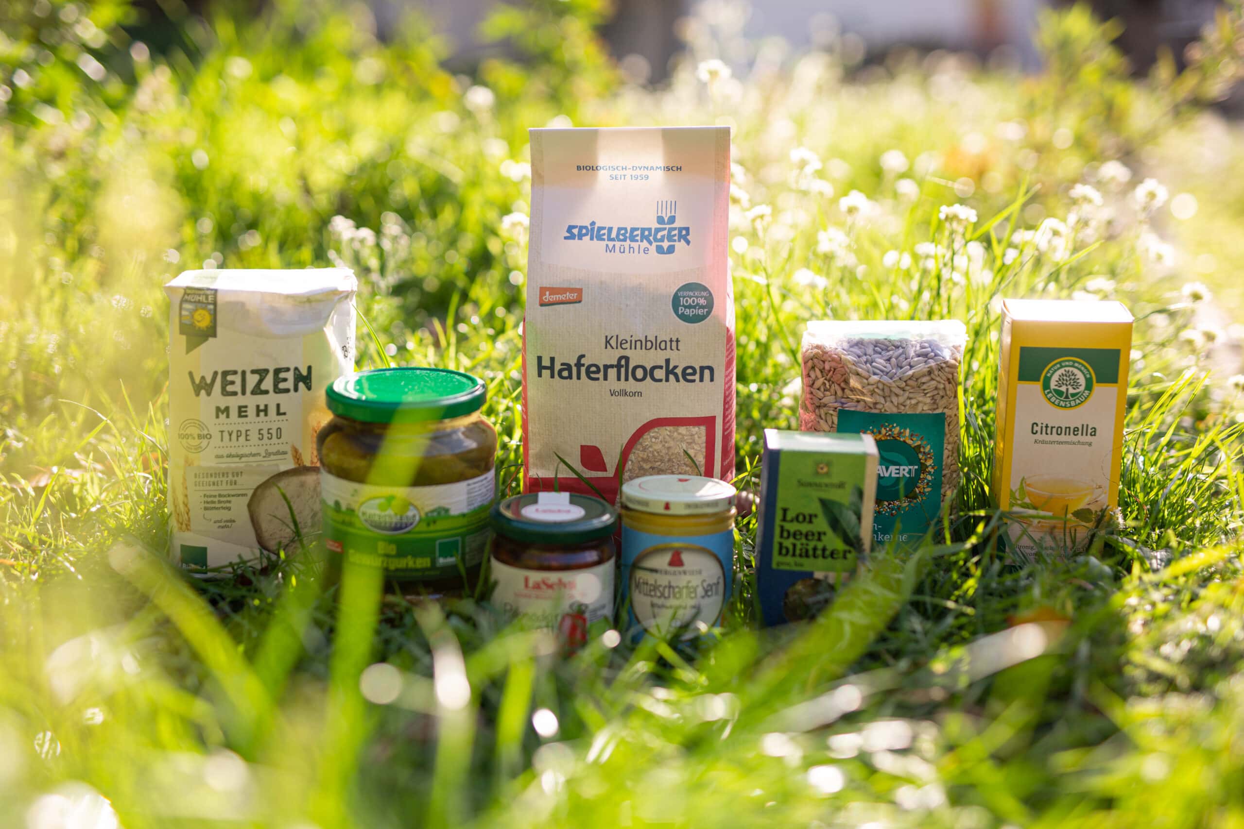 Produktbild von Bio-Lebensmitteln, die in der Jagdausbildung verarbeitet werden.