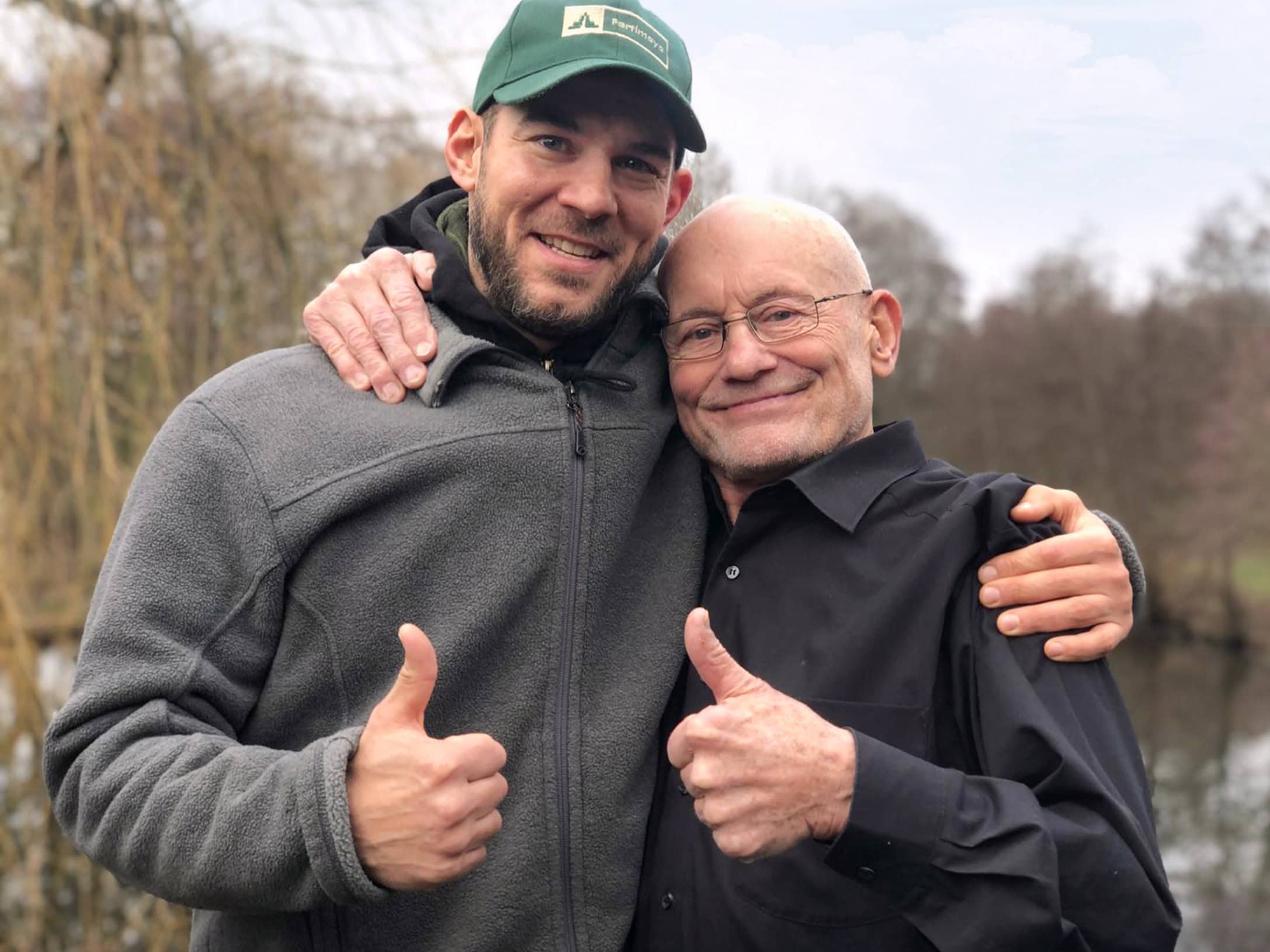 Maurice Ressel mit Rüdiger Nehberg (1935–2020), dem Begründer des modernen Survival-Trainings in Deutschland